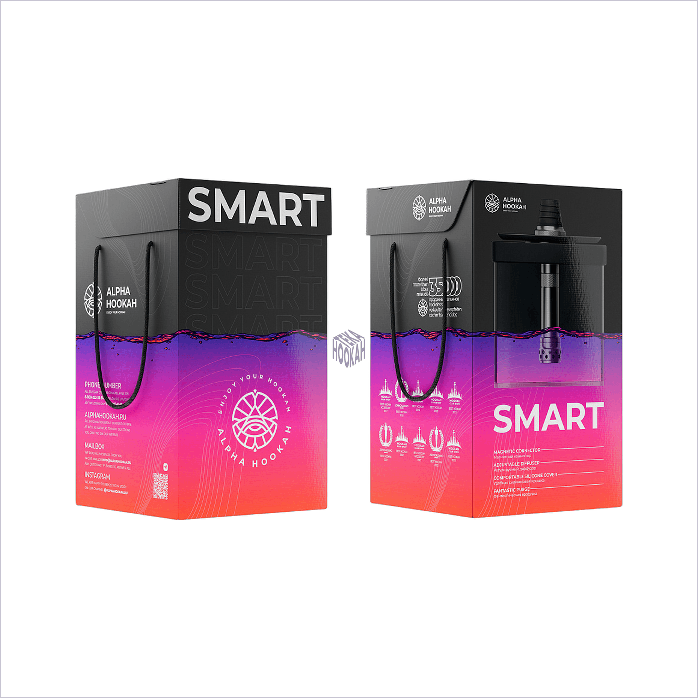 ALPHA HOOKAH - SMART BOX 4 Кальян Alpha Hookah Smart Box