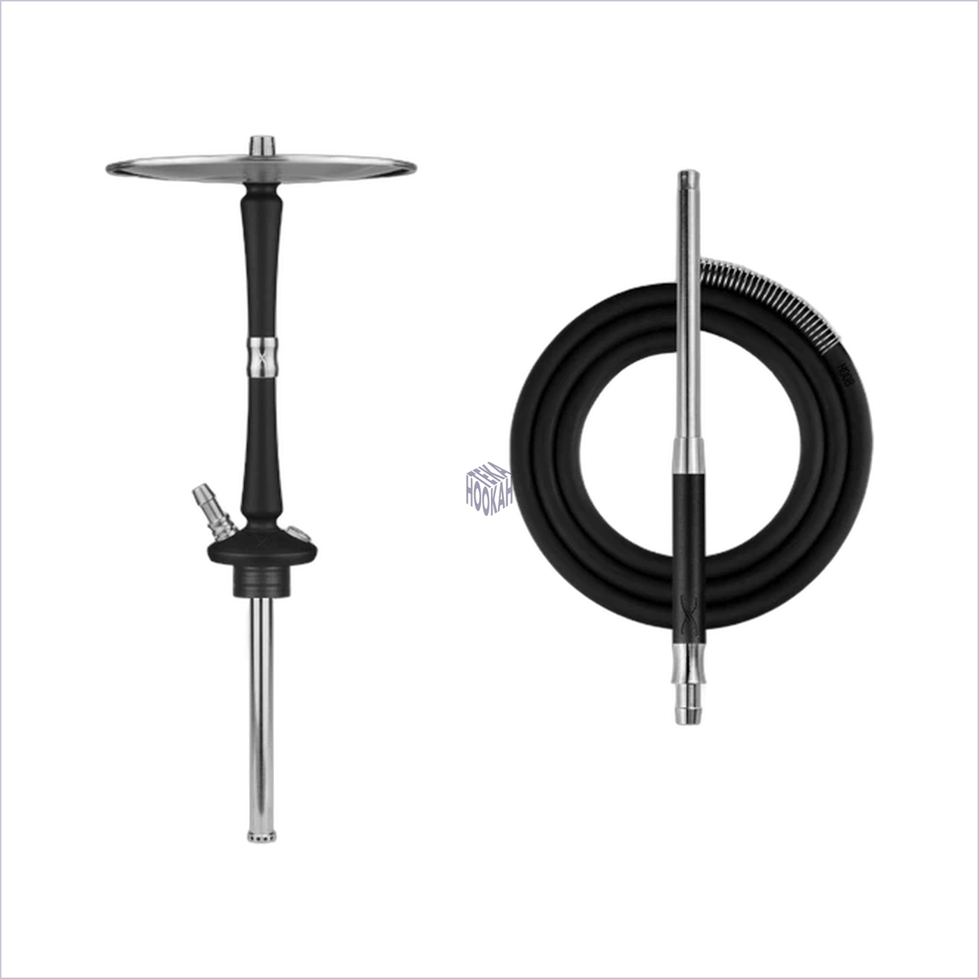 Shisha Hoob GO Black Stainless Steel Shisha Hoob GO Space Grey Black